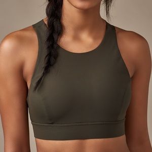 Lululemon Fast & Free Bra- Dark olive